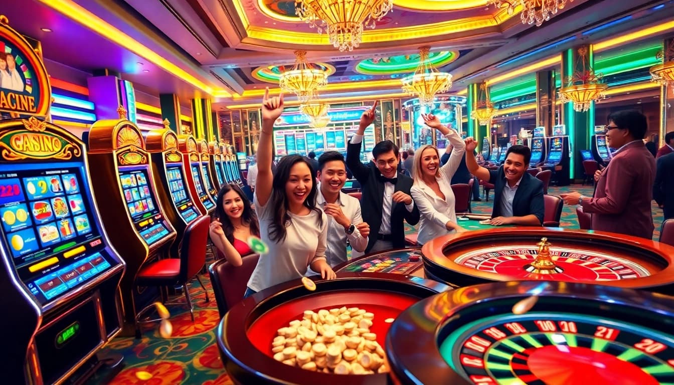 Experience the excitement of juragan77 with top slot machines and lively gamblers.