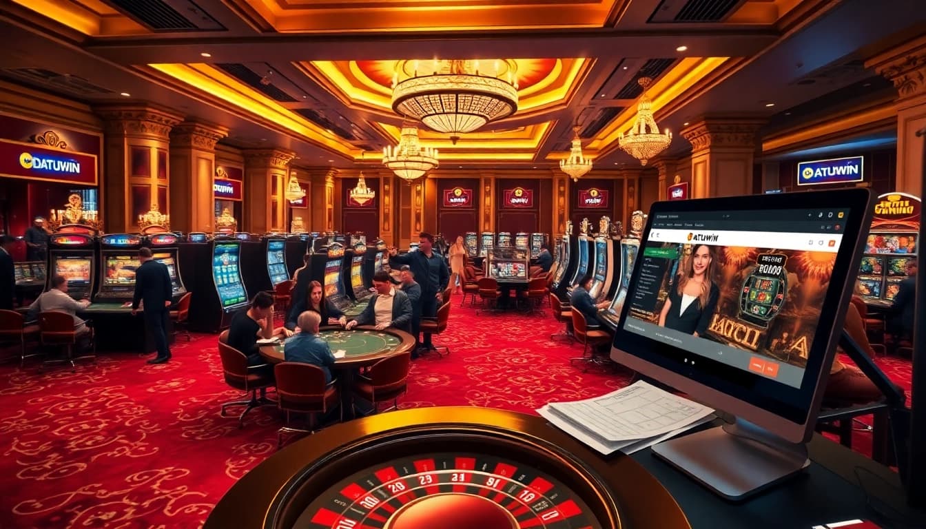 Rasakan sensasi bermain di lantai kasino Datukwin yang hidup dengan poker, mesin slot, dan kegembiraan.