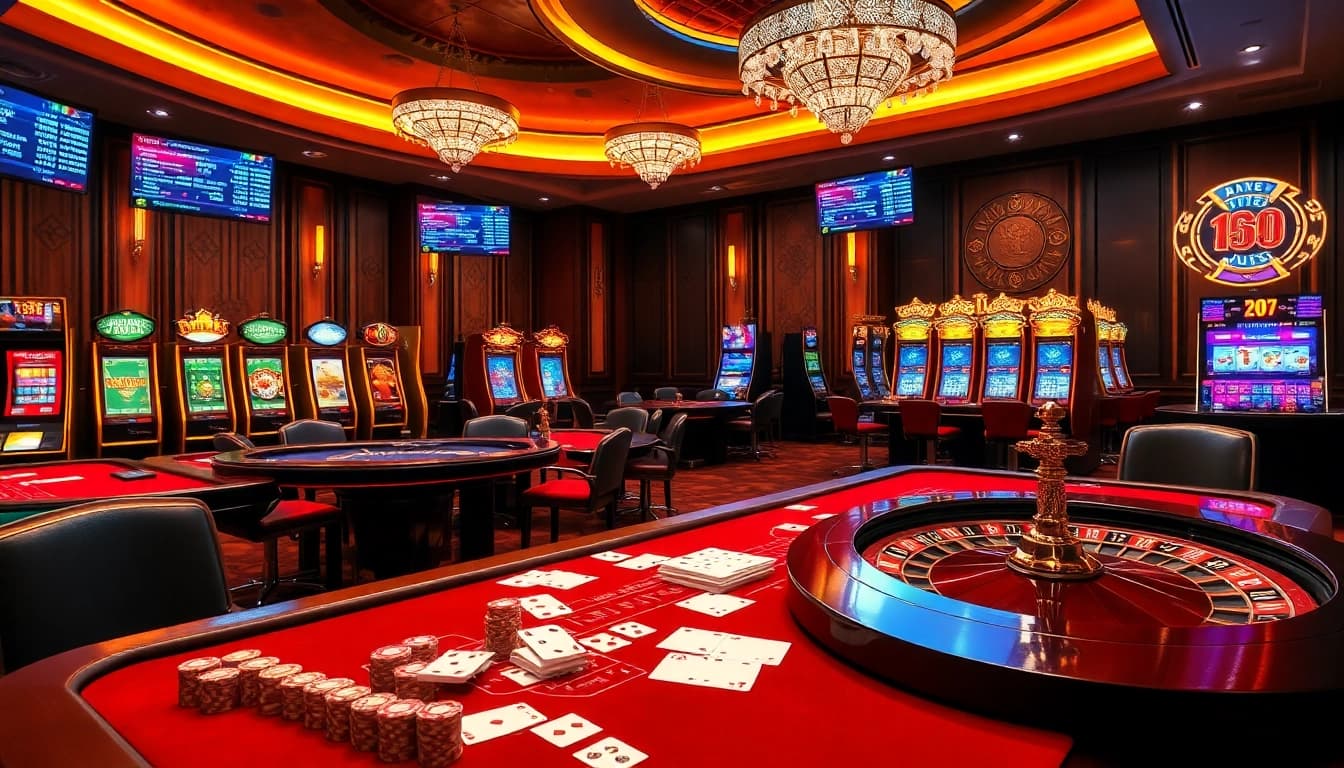 Experience thrilling gameplay at nhacaiuytinvn.us.com with professional casino tables and vibrant slots.