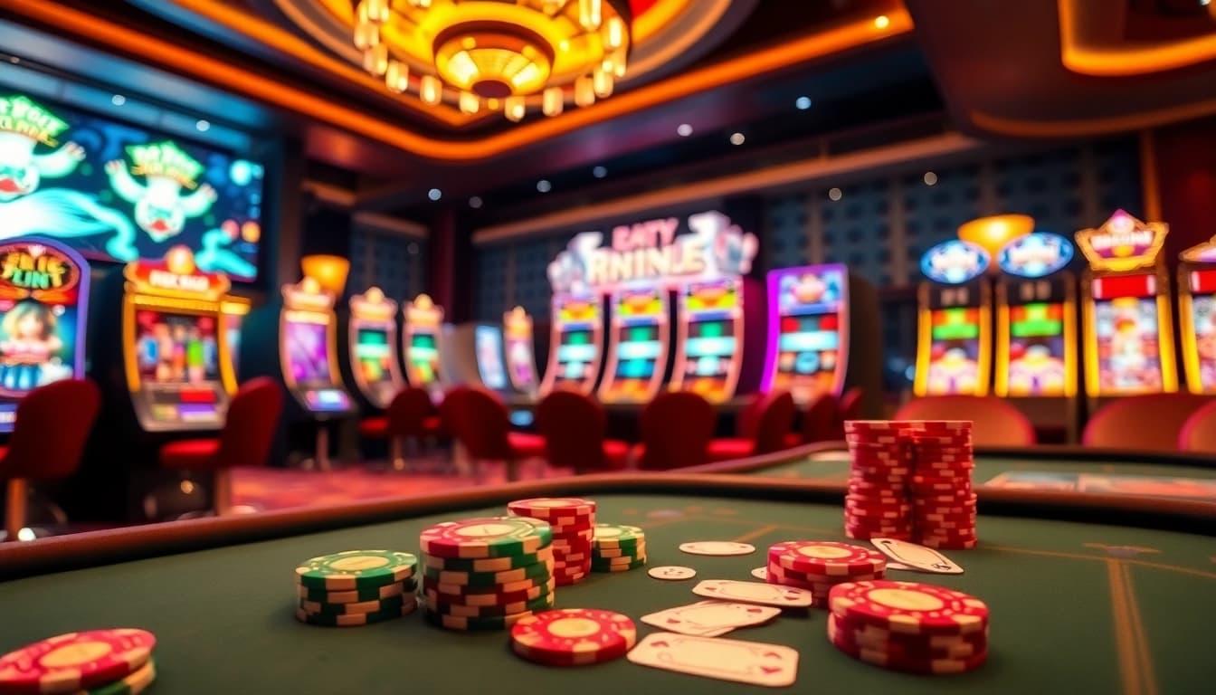 Experience thrilling gameplay at NK88 casino with vibrant slots and exciting poker action.