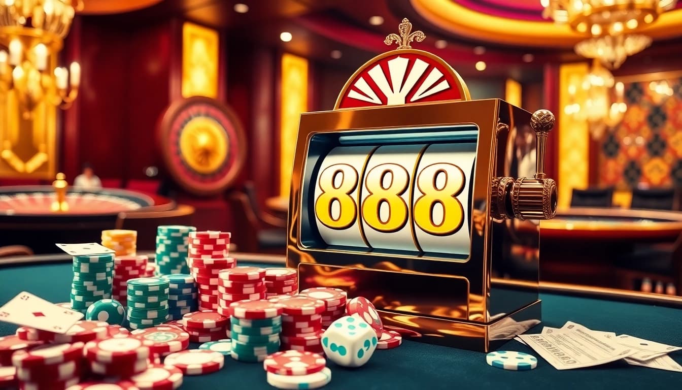 Players enjoying the excitement of Slot 88 at a luxurious casino.