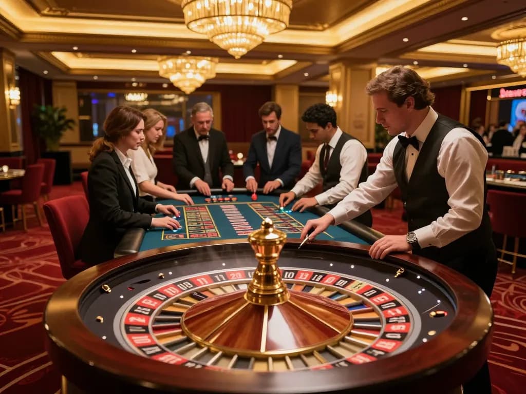Watch players enjoy roulette at dash88 casino, showcasing excitement and elegance in gaming.