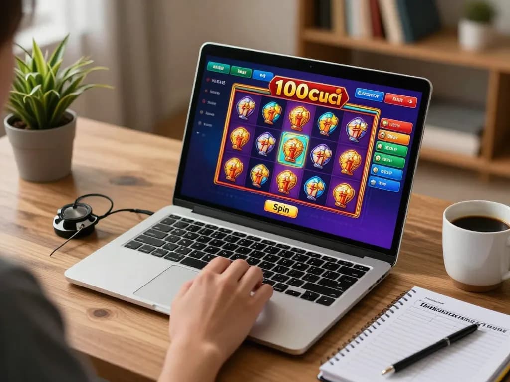 Experience the thrill of gaming as you register 100cuci, playing exciting slot games from home with vibrant graphics.