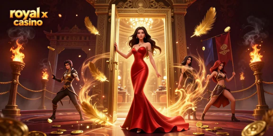 Experience thrilling gameplay in royal x casino with immersive visuals and casino elements.