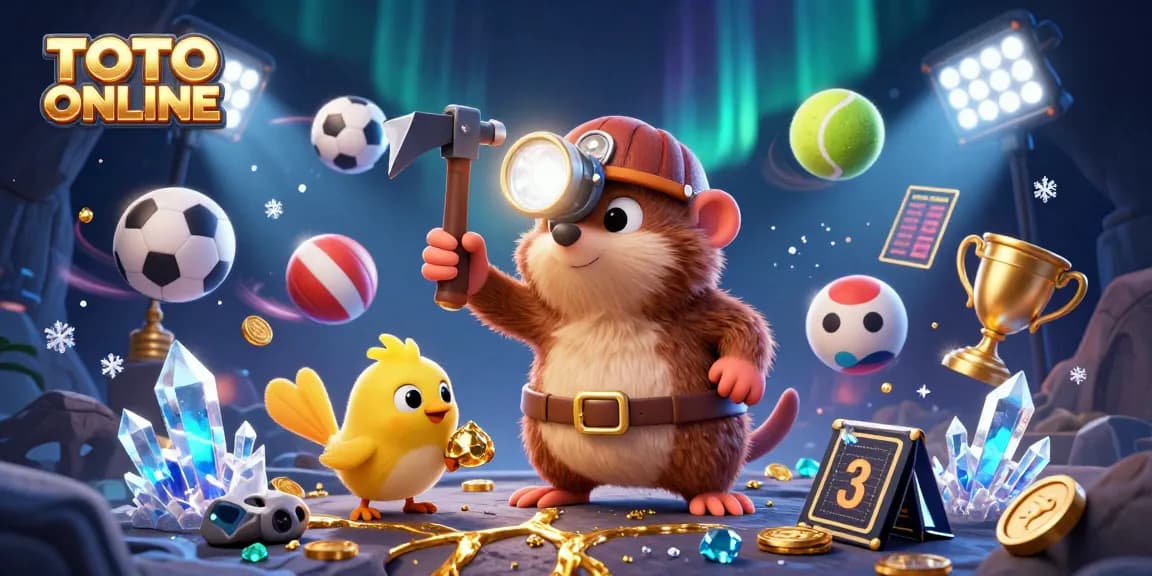 Join the adventure with TOTO ONLINE during thrilling mining escapades amid sparkling gems.