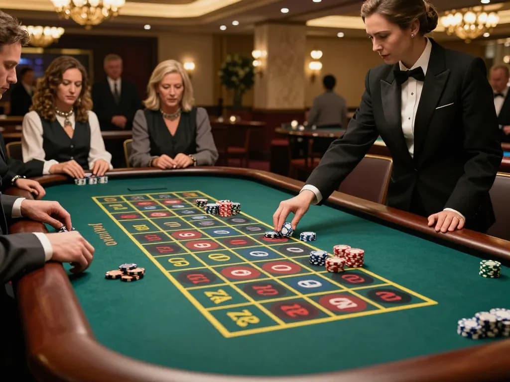 Players strategically betting on paris888 while enjoying a luxurious roulette game at the casino