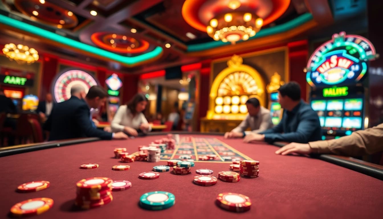 Experience the thrill of poker and casino games at Hello88, featuring vibrant tables and engaging gameplay.
