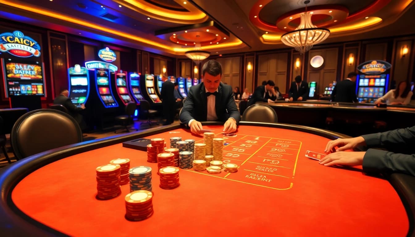 Experience the thrill and strategy of the hit club as players engage at a lively poker table.