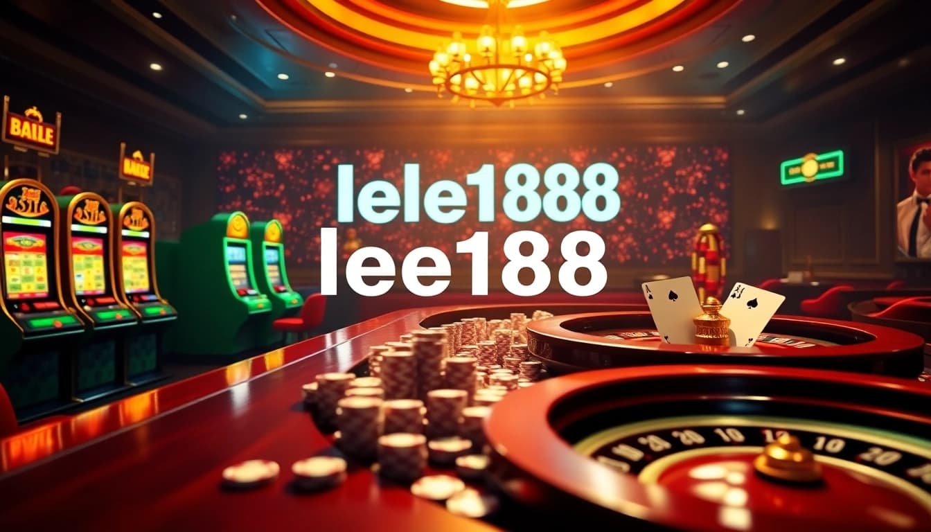 Experience the excitement of lego138 with vibrant slot machines and poker chips in a luxurious casino scene.