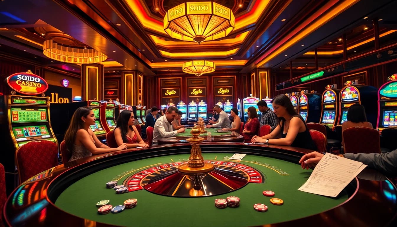 Experience the thrill at SODO CASINO with vibrant table games and exciting slot machines.