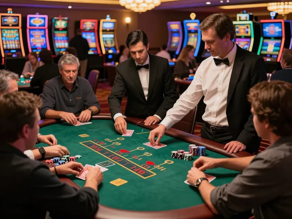 Players at blackjack tables enjoying strategic gameplay at tx88 casino, immersed in the excitement