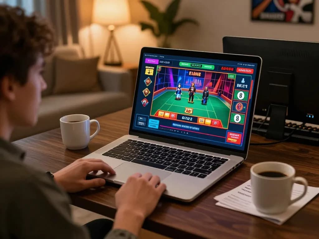 Online gambling at https://rr888.shopping/ with player engaging in live dealer game at home
