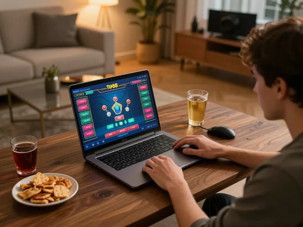 Players enjoying live dealer games at tip88 online casino, showcasing excitement and strategy.