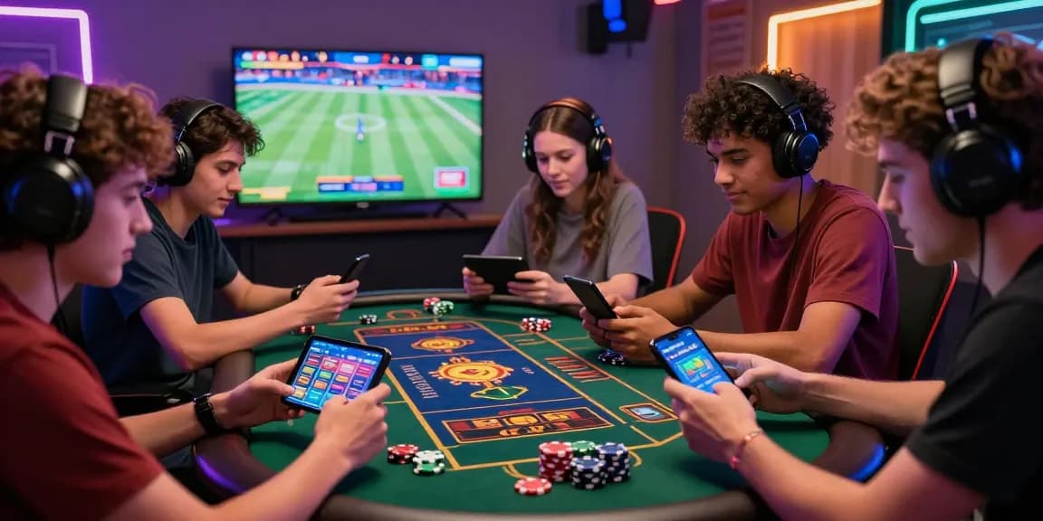 Best APK Betgames gaming scene with players enjoying casino apps and live sports.