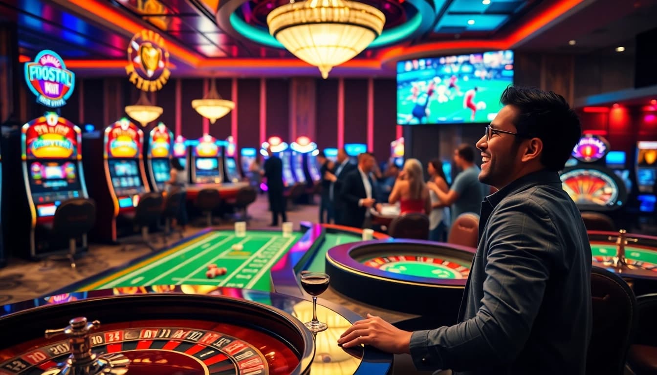 Experience the excitement of gambling at Vaoluoitv with vibrant slot machines and thrilling poker tables.