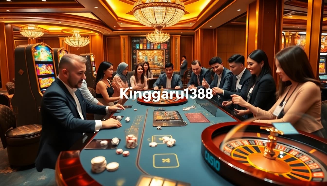 Experience the excitement of kinggaruda138 with engaging casino tables and lively players.