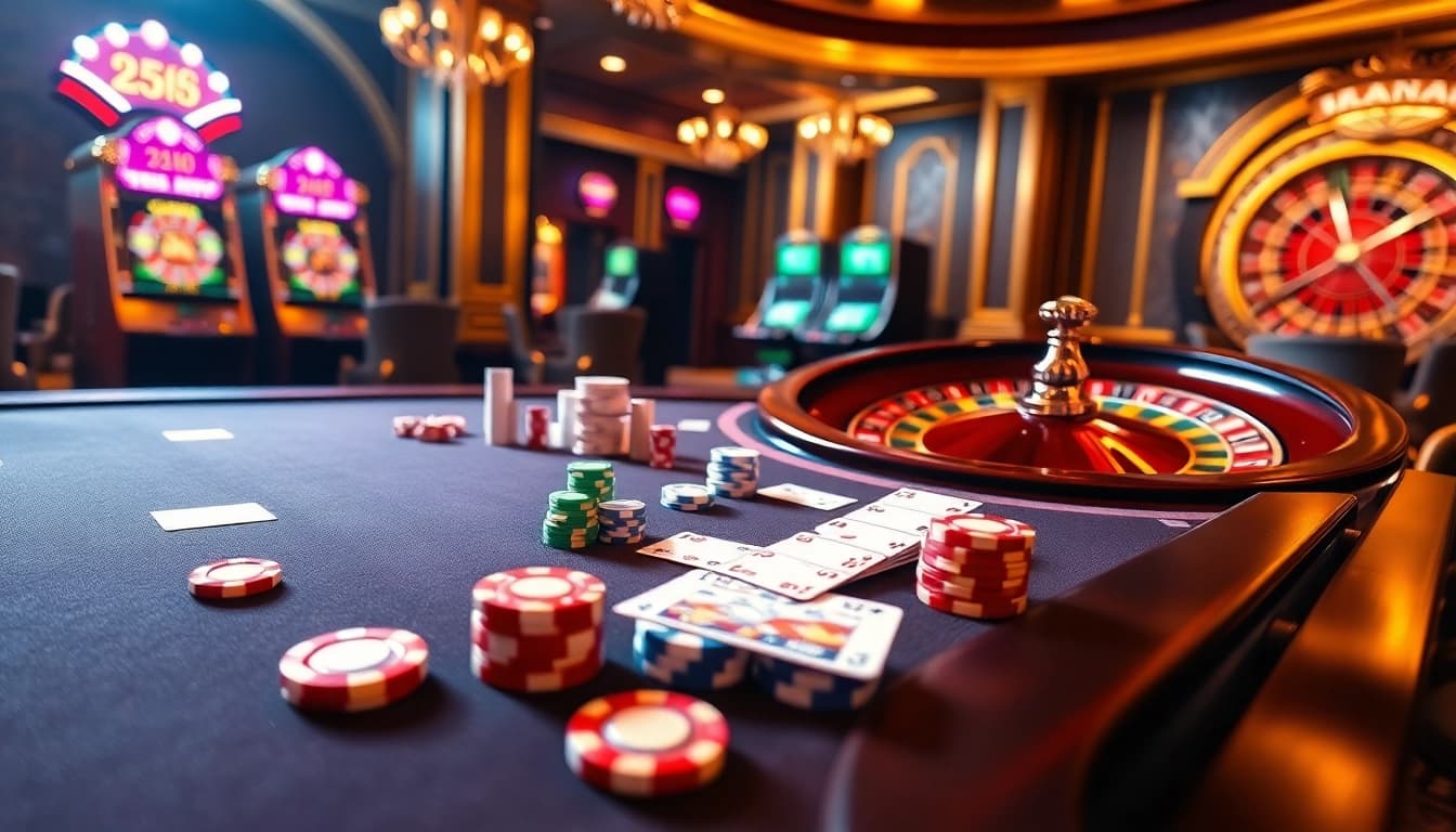 Experience the excitement of gambling at Trang chủ 33win featuring vibrant casino games and luxury settings.