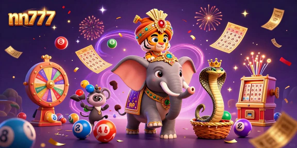 Engage with nn777's thrilling lottery experience featuring vibrant, dynamic elements and extraordinary characters.