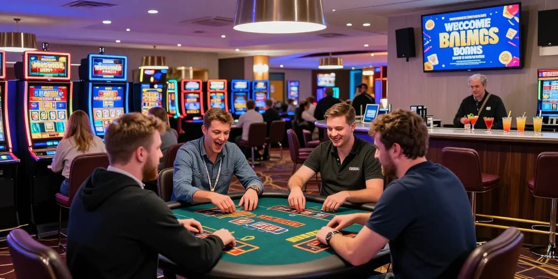 Exciting scene at credit card casinos UK featuring players at slot machines and card tables, showcasing the vibrant atmosphere of https://cullengolfclub.co.uk.