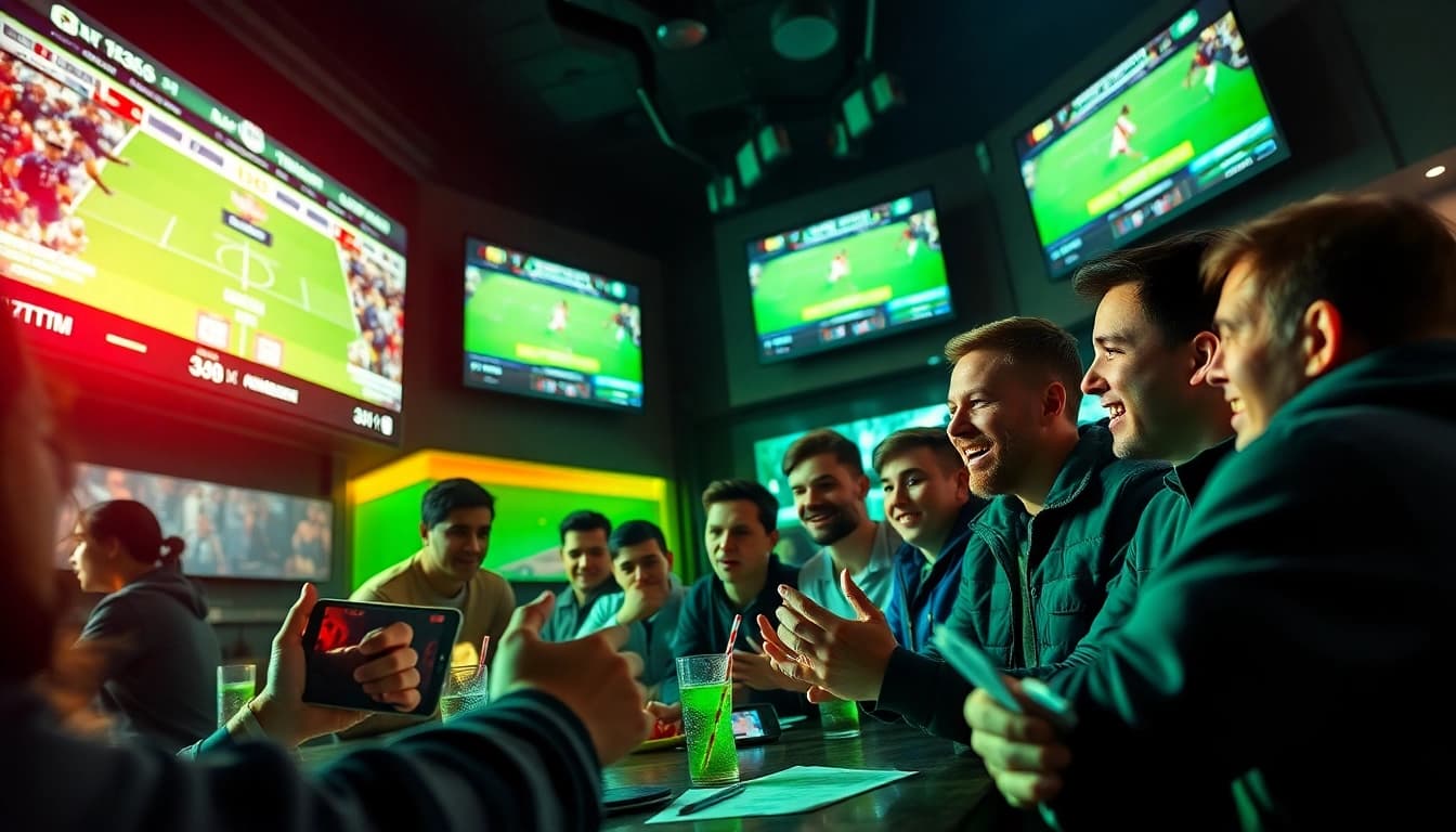 Experience live sports betting odds at https://keonhacai.gold/ in an energetic sports bar environment.