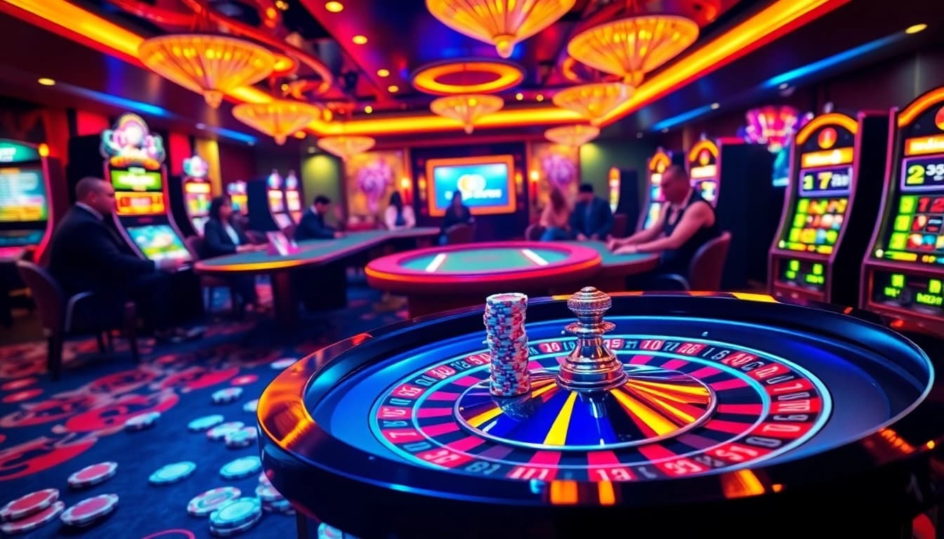 Experience the thrill of open888 at a luxurious casino with a vibrant gaming scene.