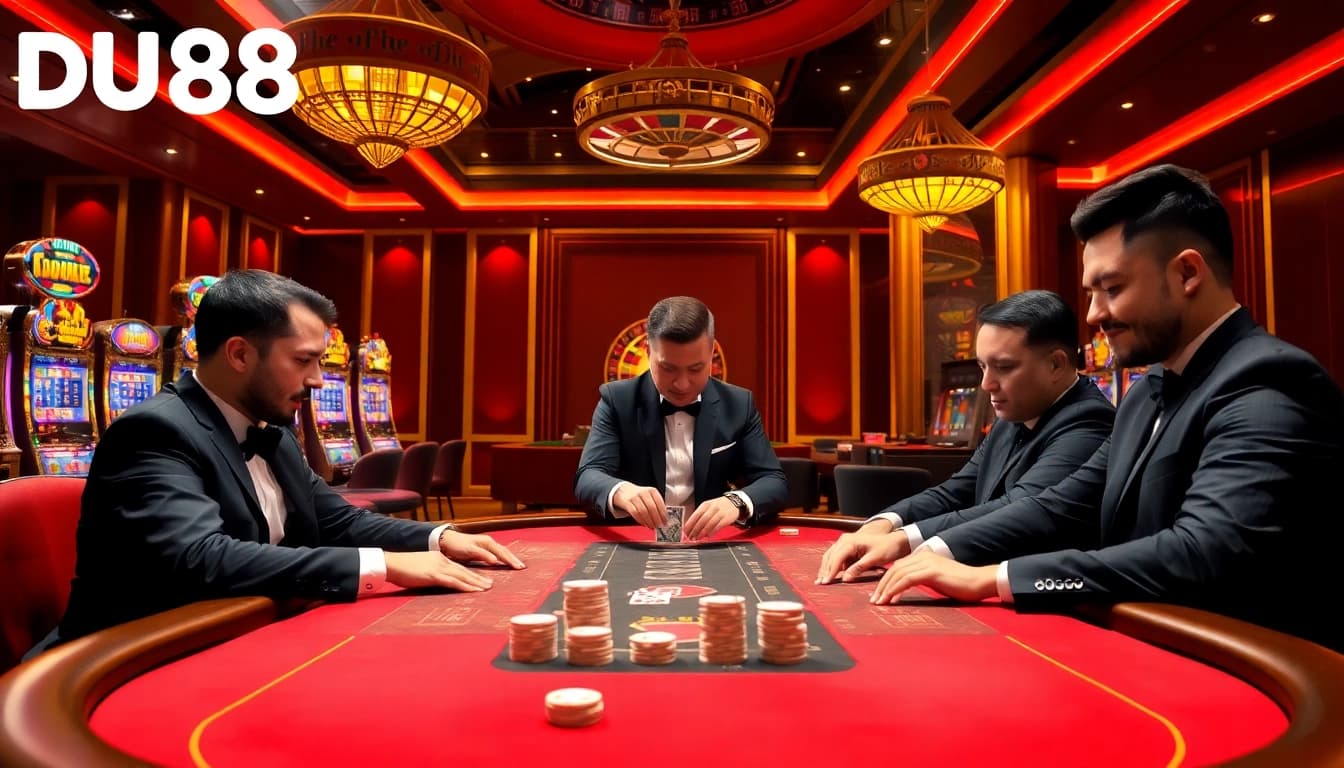 Experience high-stakes poker action at https://du88.help/ with professional dealers and vibrant ambiance.