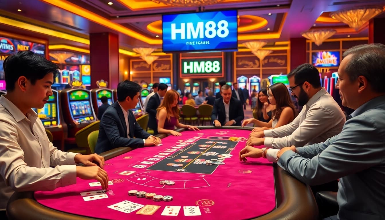 Experience the thrill of gambling at HM88 with vibrant tables and engaging gameplay.