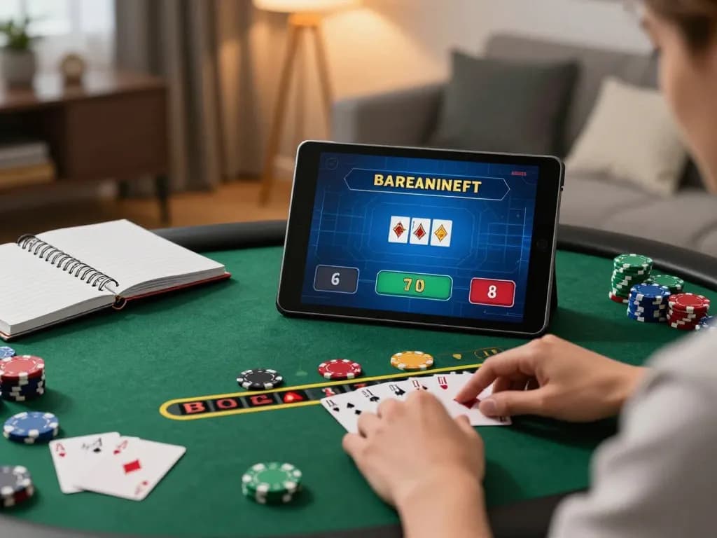 Kuwin 88 online gambling experience with a player enjoying live dealer blackjack from a cozy home setup.