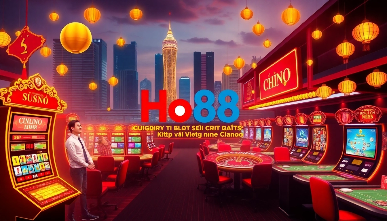 Exciting Ho88 online betting scene showcasing vibrant games and Vietnamese culture.