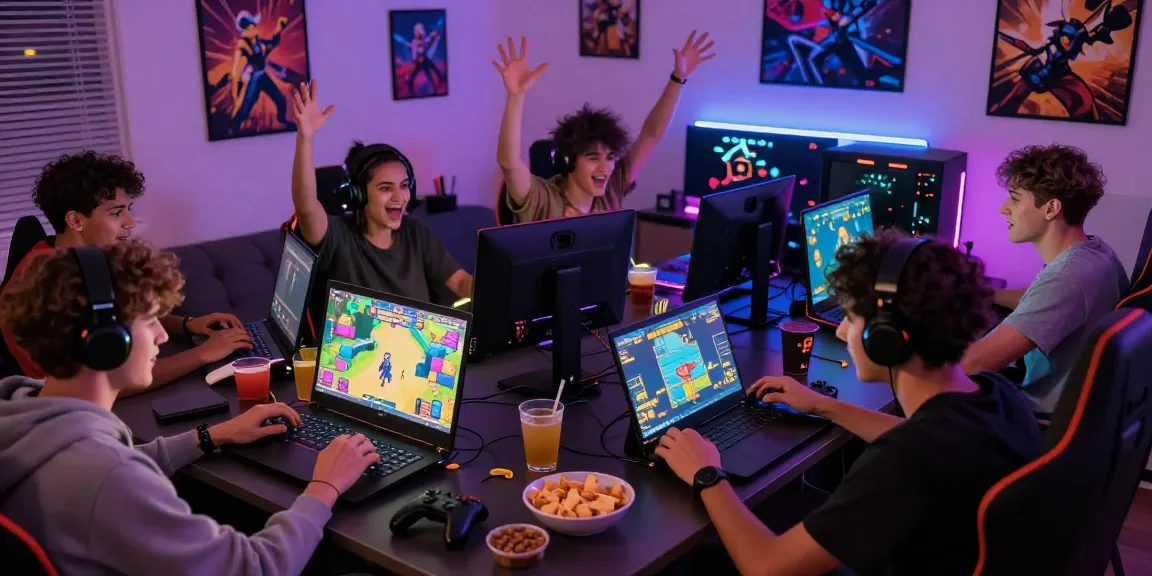 Exciting gaming night with friends at https://cikagames.com/ showcasing vibrant scene and atmosphere