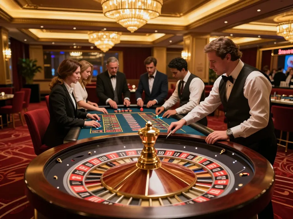 Watch players enjoy roulette at dash88 casino, showcasing excitement and elegance in gaming.