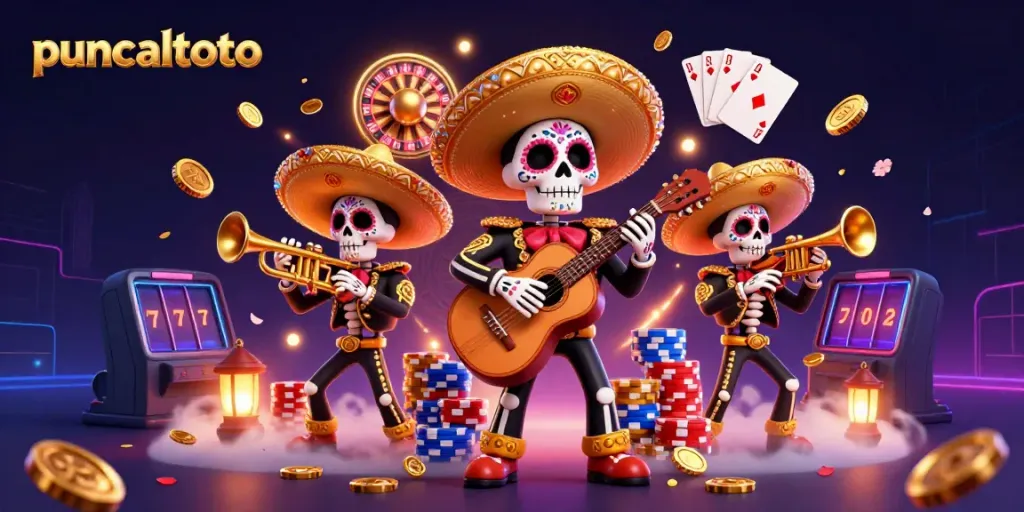 Puncaktoto menghadirkan keseruan permainan dengan karakter mariachi dan elemen permainan yang spektakuler.