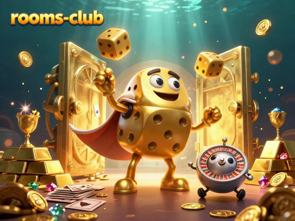 Rasakan sensasi menang di rooms-club dengan karakter kasino 3D yang fantastis dan elemen kemewahan!