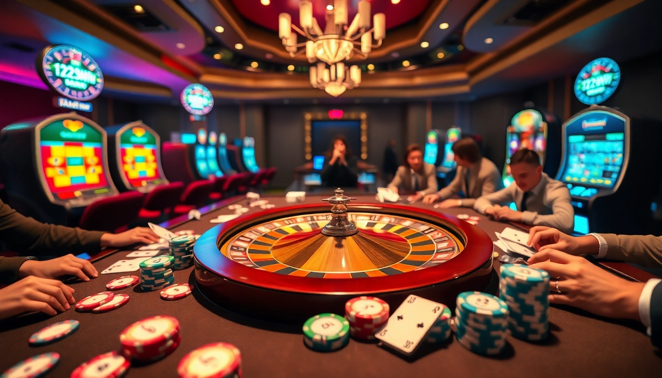 Join the excitement at 123win, where players engage in thrilling casino games.