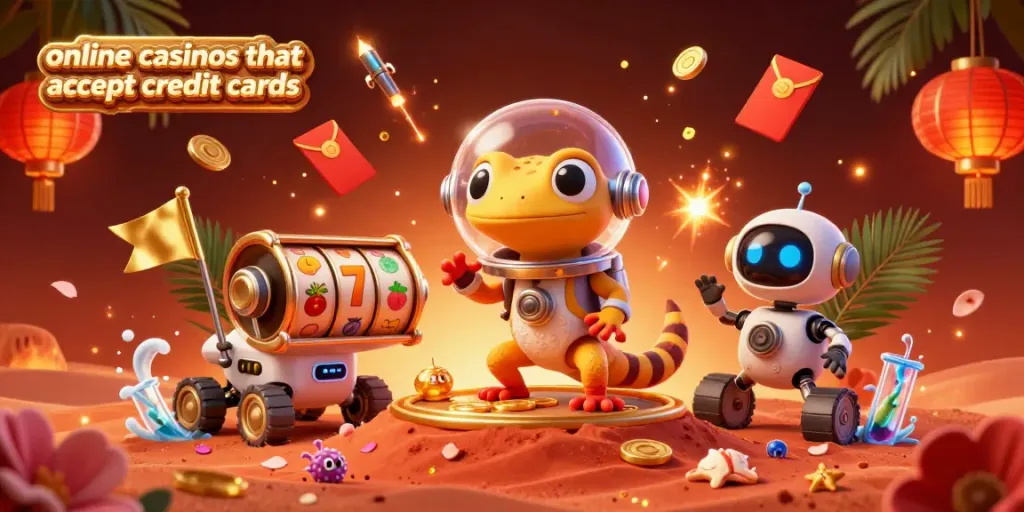 Engage with top online casinos that accept credit cards through a whimsical Martian adventure.