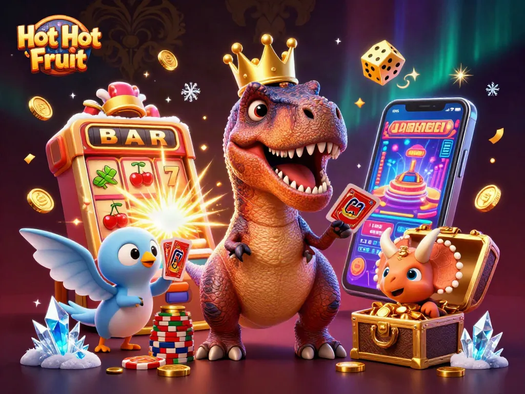 เล่นสล็อต Hot Hot Fruit กับการ์ตูน T-Rex และเพื่อนๆ พร้อมเงินรางวัลที่เต็มไปด้วยความสนุก
