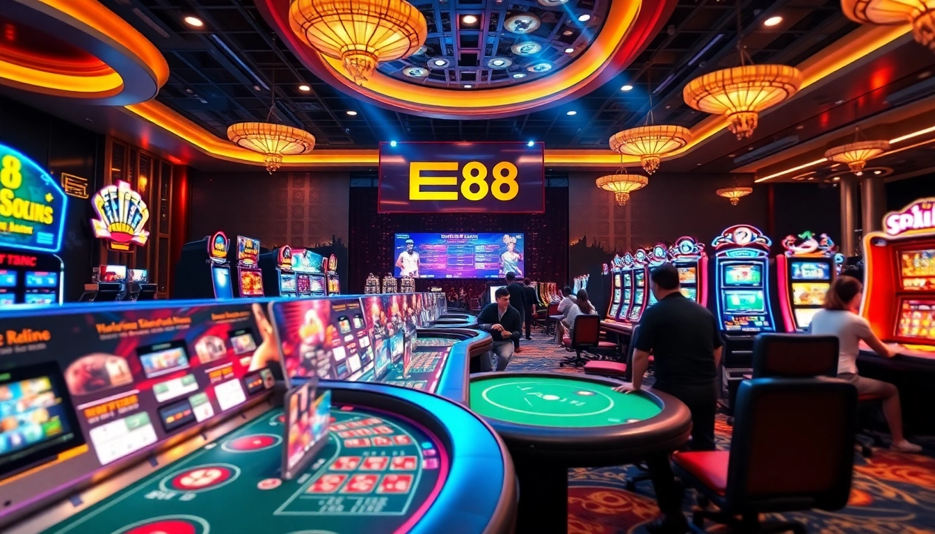 EE88 Casino offers a thrilling gaming experience with vibrant tables and advanced technology.