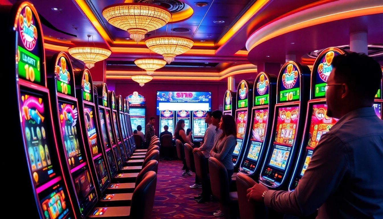 Para pemain yang antusias menikmati permainan slot di kasino online m1toto yang dinamis.
