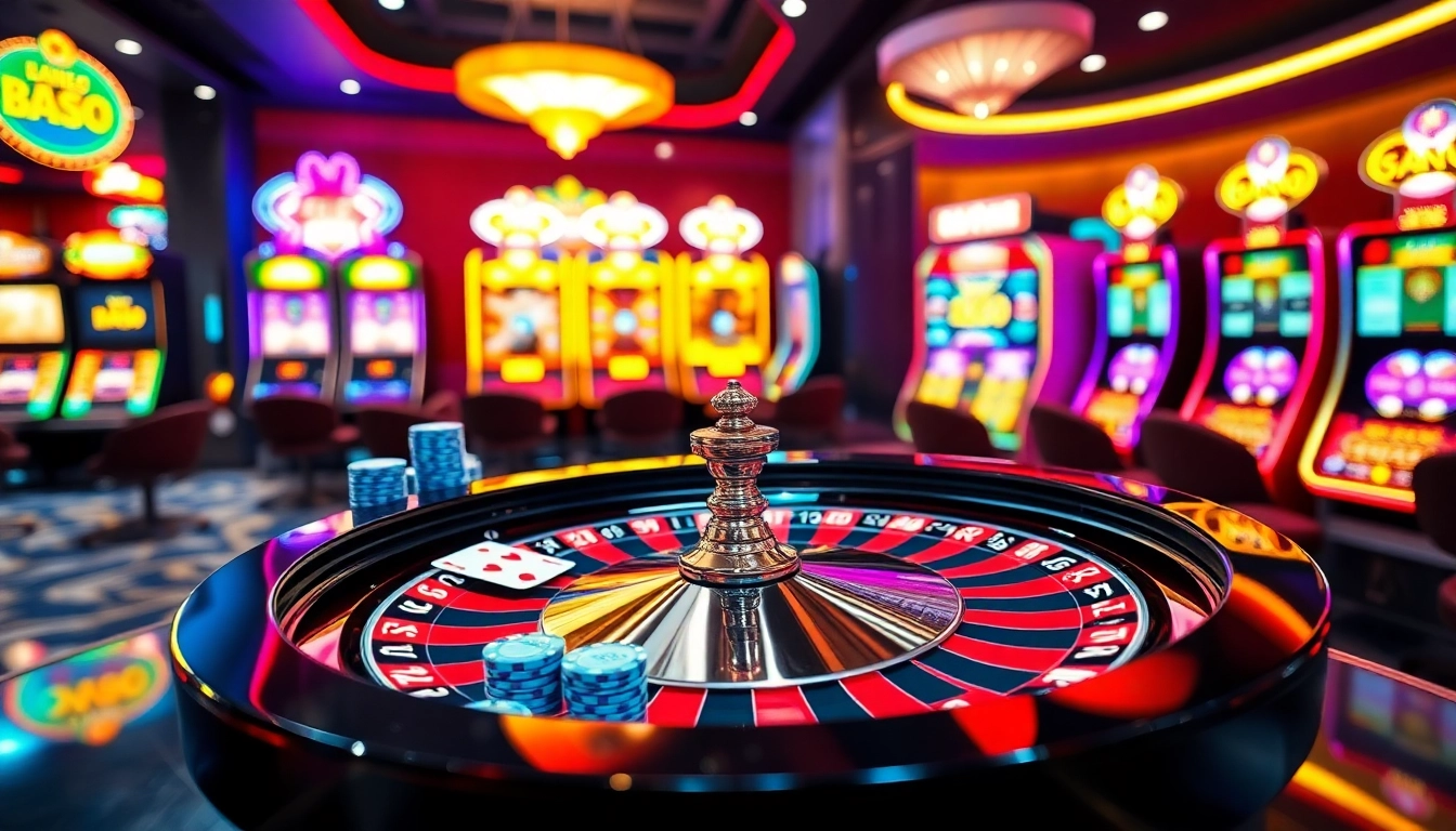 Experience the thrill of winning at https://f168.vision/ with vibrant casino visuals featuring engaging gaming elements.