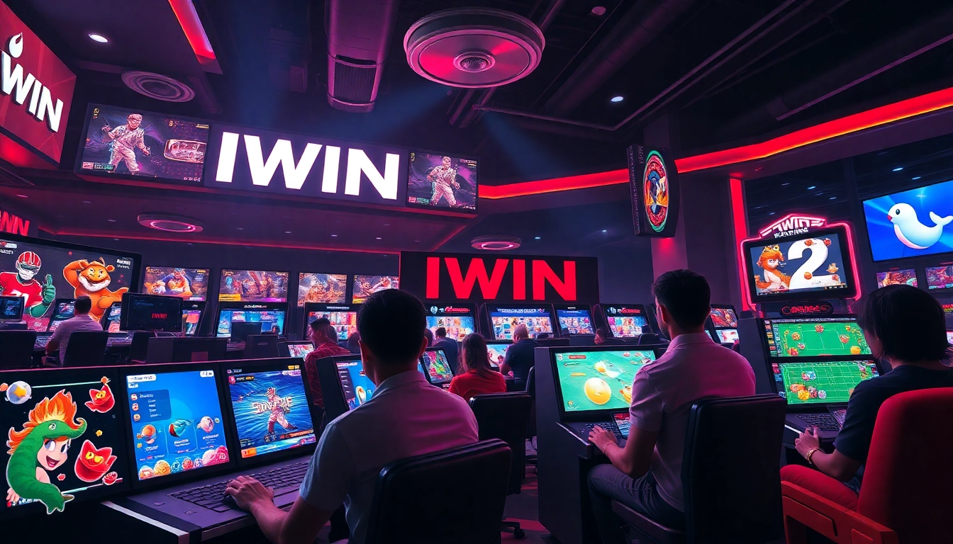 Engaging online gaming scene showcasing players enjoying IWIN games.