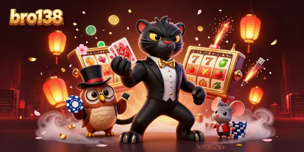 Engage in thrilling slots action at bro138 with vibrant characters and dynamic game elements.