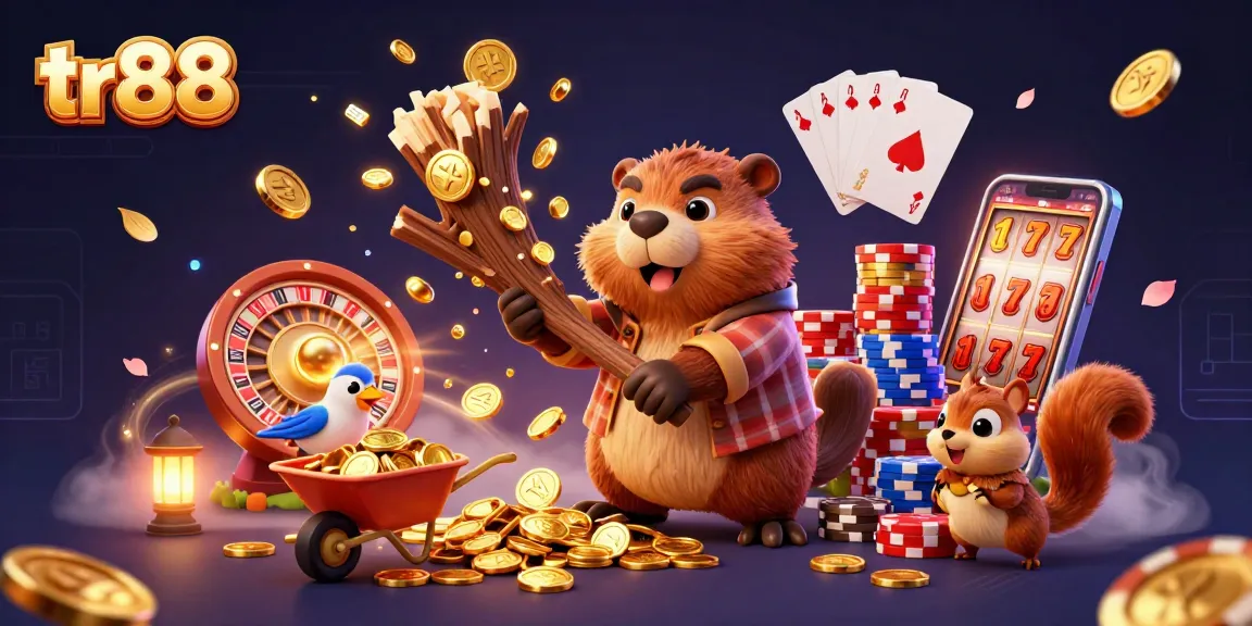 Experience thrilling wins at tr88 with our captivating 3D casino illustration.