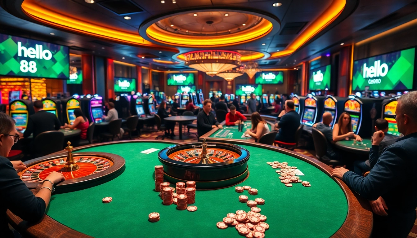 Experience the thrill of winning at hello 88 with vibrant casino games and engaging players.