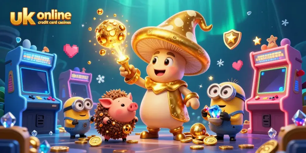Engage in thrilling gameplay at uk online credit card casinos with vibrant magical elements.