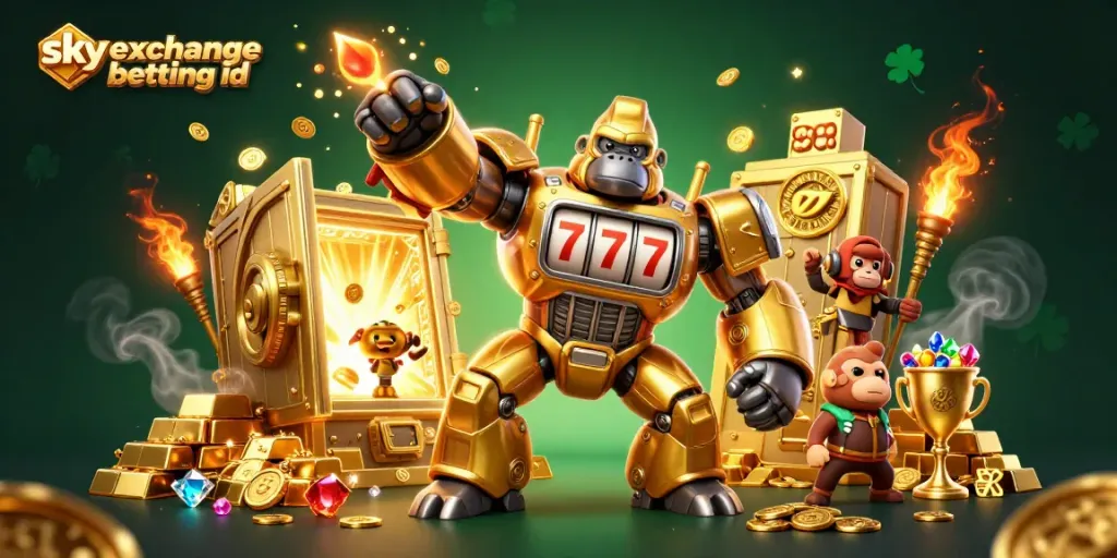 Experience the excitement of skyexchange betting id with dynamic casino-themed elements and engaging visuals.