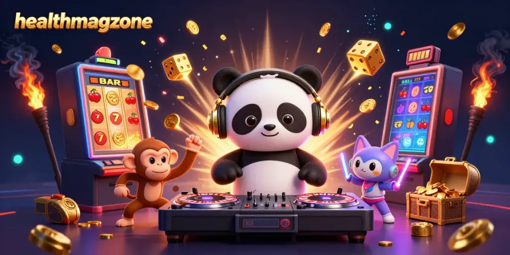 Mengalami kegembiraan permainan di healthmagzone dengan DJ panda 3D, monyet breakdance, dan kucing ber-casino.