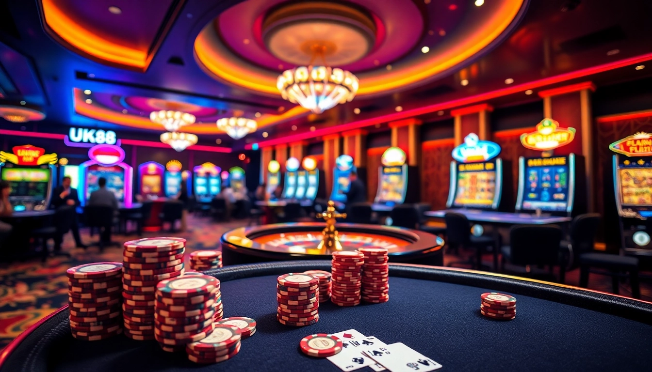 Experience the thrill of UK88 gaming with vibrant tables and exciting jackpots.