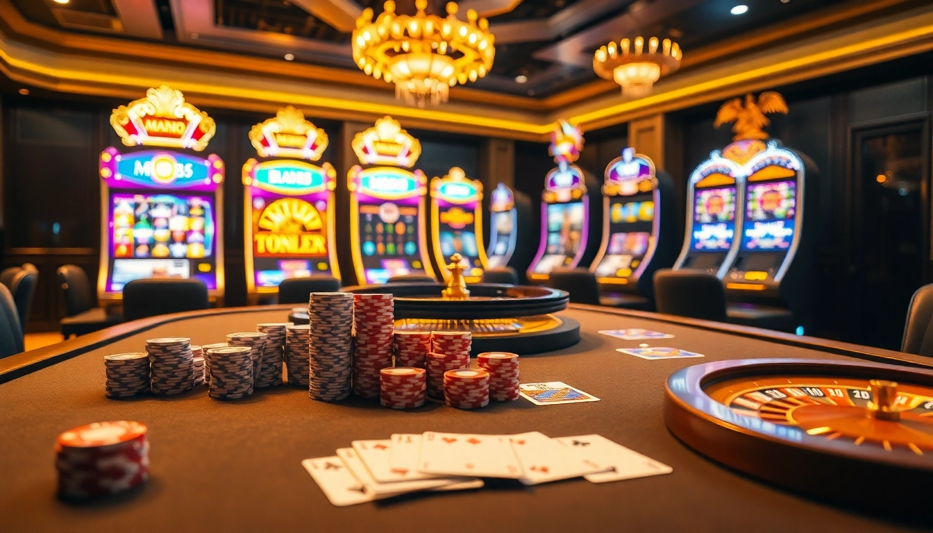 Experience high-stakes gambling at MM88 with a luxurious poker table scene.
