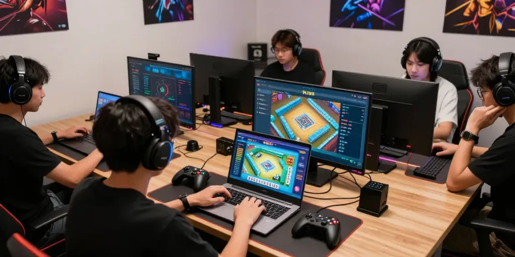 Pengguna aktif bermain di platform Mahjong118 dengan antarmuka permainan menarik.