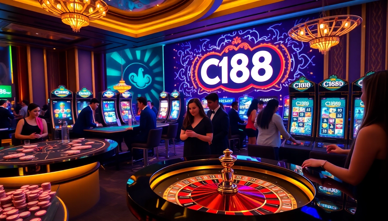 C168 players enjoying an enhanced online casino experience with vibrant tables and dynamic games.